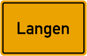 Langen Ortsschild