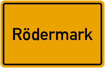 Rödermark Rödermark Ortsschild