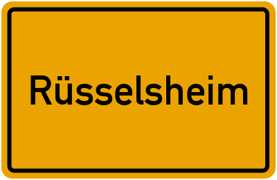 Rüsselsheim Rüsselsheim Ortsschild